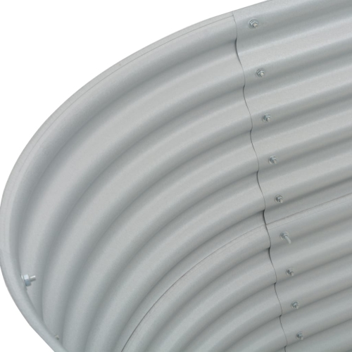 vidaXL Garden Raised Bed 62.9"x31.4"x31.8" galvanized Steel Silver