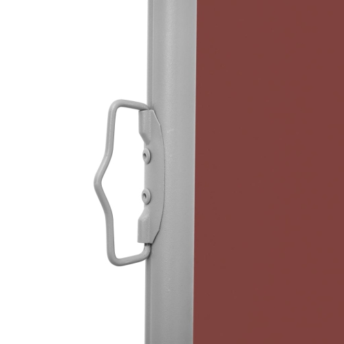 vidaXL Retractable Side Awning Brown 55.1"x236.2"