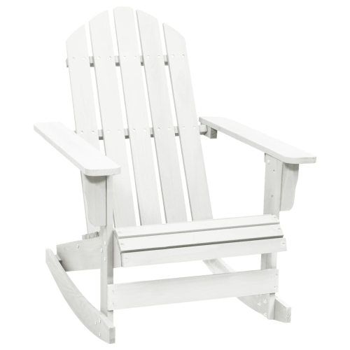 VIDAXL  Patio Rocking Chair Wood White