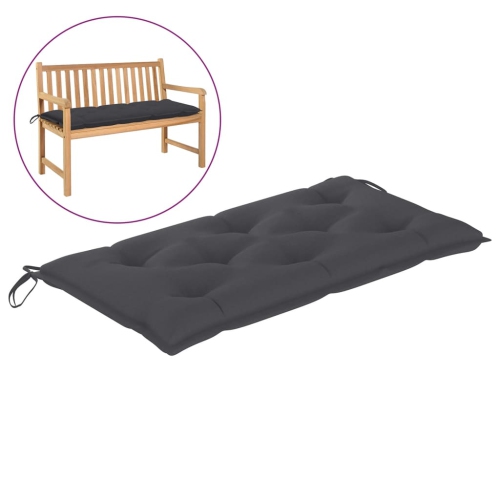 VIDAXL  Garden Bench Cushion Anthracite 43.3"x19.6"x2.7" Fabric