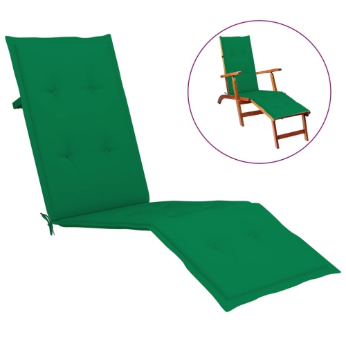 vidaXL Deck Chair Cushion Greenx19.7"x1.2"