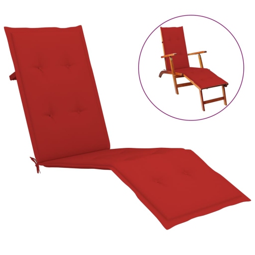 vidaXL Deck Chair Cushion Redx19.7"x1.2"