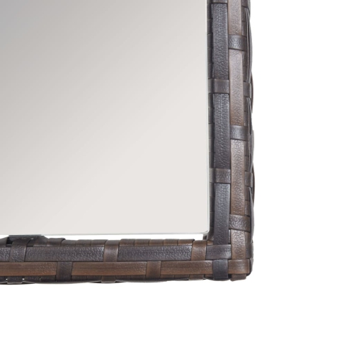 Ensemble de patio de 4 pièces avec coussins en poly rotin brun VidaXL