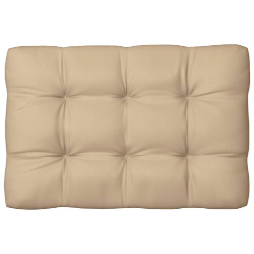 vidaXL Pallet Sofa Cushion Beige 47.2"x31.5"x3.9"