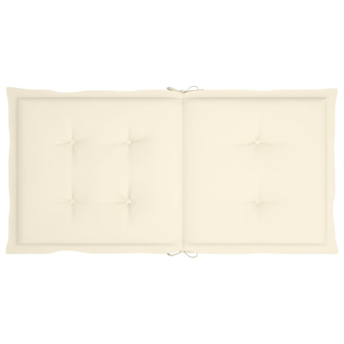 vidaXL Garden Chair Cushions 4 pcs Cream 39.4"x19.7"x1.2"
