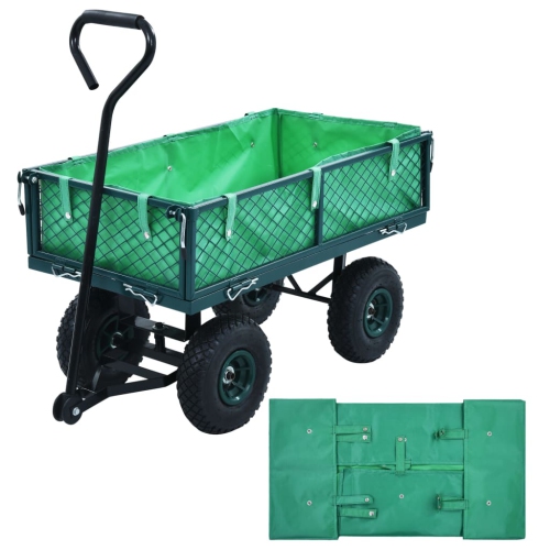 VIDAXL  Garden Cart Liner Green Fabric