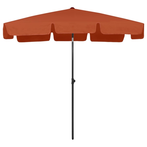 vidaXL Beach Umbrella Terracotta 78.7"x49.2"