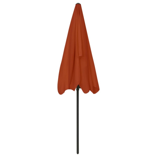 vidaXL Beach Umbrella Terracotta 78.7"x49.2"