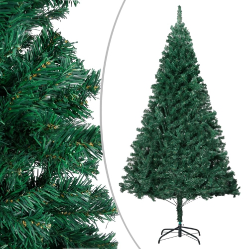 Arbre de Noël artificiel VIDAXL avec branches épaisses vertes, 94.5 po PVC