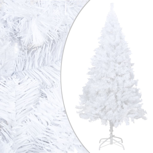 VIDAXL  Artificial Christmas Tree With Thick Branches 70.9" Pvc In White