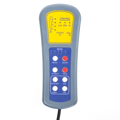 vidaXL Electric Massage Reclining Chair Black Faux Leather