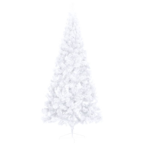 vidaXL Artificial Half Christmas Tree with Stand White 70.8" PVC