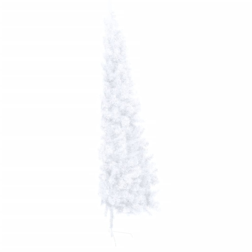 vidaXL Artificial Half Christmas Tree with Stand White 70.8" PVC