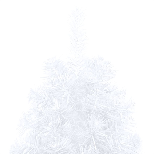 vidaXL Artificial Half Christmas Tree with Stand White 70.8" PVC