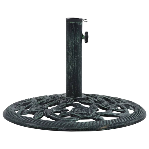 VIDAXL  Umbrella Base Green 19.8 Lbs 15.7" Cast Iron