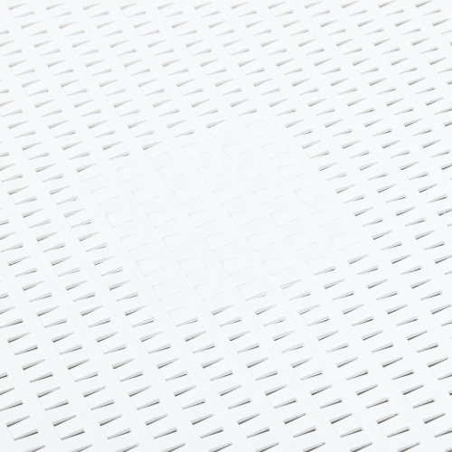 Table d’appoint en plastique blanc de 21,3 x x21,3 x x14,4 po de vidaXL