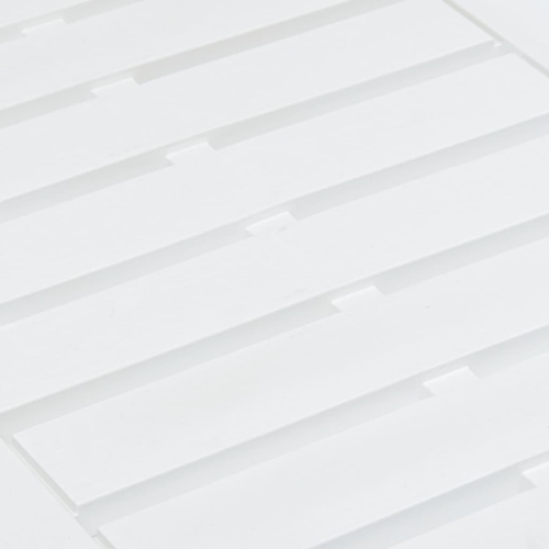 vidaXL Patio Table White 30.7"x21.7"x15" Plastic
