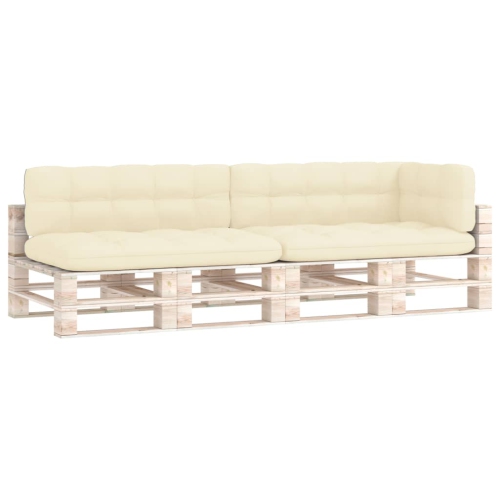 vidaXL Pallet Sofa Cushions 5 pcs Cream