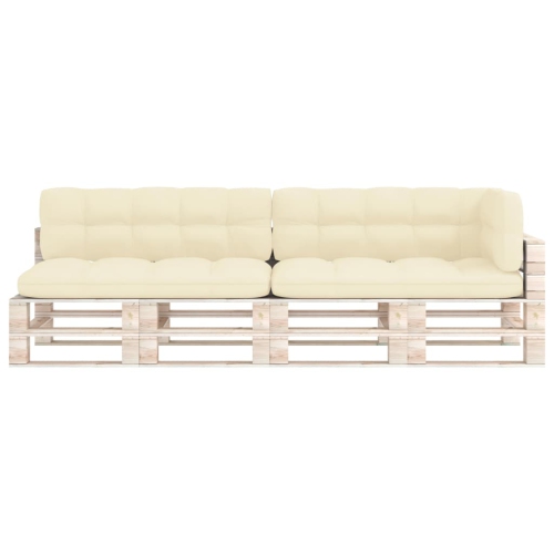 vidaXL Pallet Sofa Cushions 5 pcs Cream