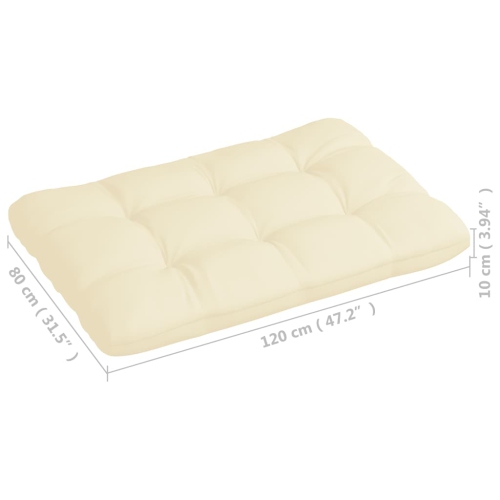 vidaXL Pallet Sofa Cushions 5 pcs Cream