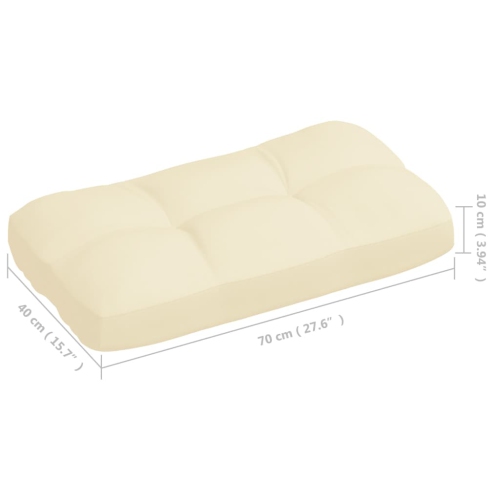 vidaXL Pallet Sofa Cushions 5 pcs Cream