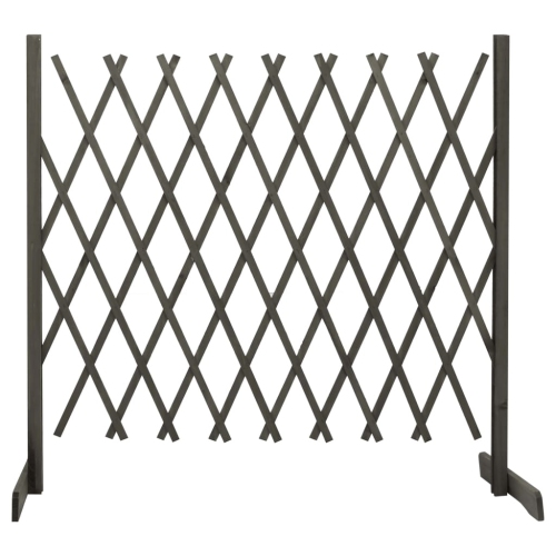 VIDAXL  Garden Trellis Fence Gray 70.9"x39.4" Solid Firwood