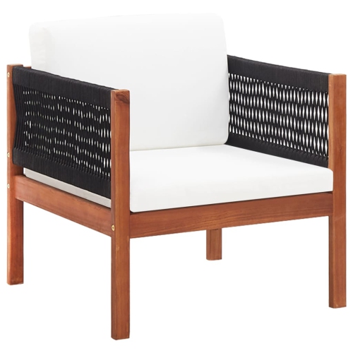 VIDAXL  Patio Chair With Cushion Solid Acacia Wood