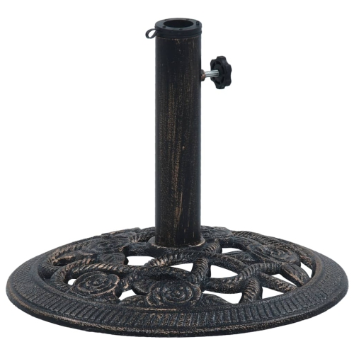 vidaXL Umbrella Base Bronze 9 kg 15.7" Cast Iron