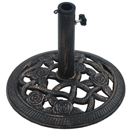 vidaXL Umbrella Base Bronze 9 kg 15.7" Cast Iron