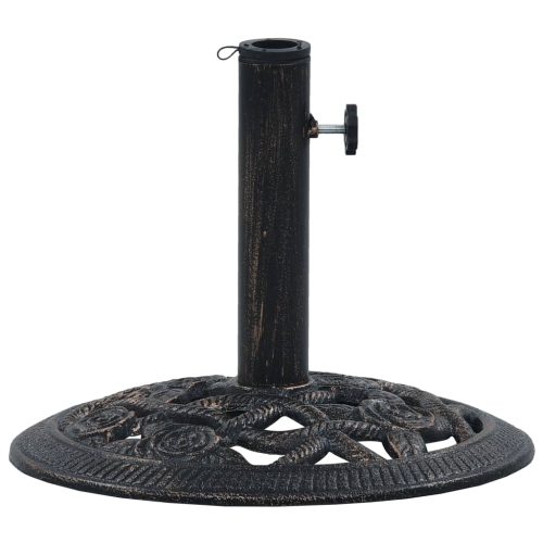 vidaXL Umbrella Base Bronze 9 kg 15.7" Cast Iron