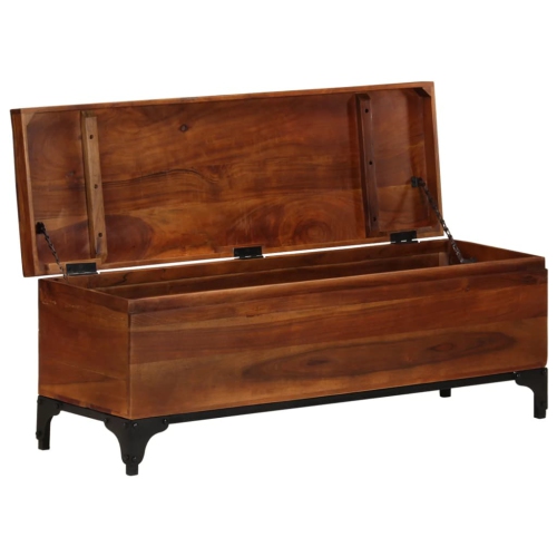 vidaXL Storage Trunk 43.3"x13.8"x16.1" Solid Acacia Wood