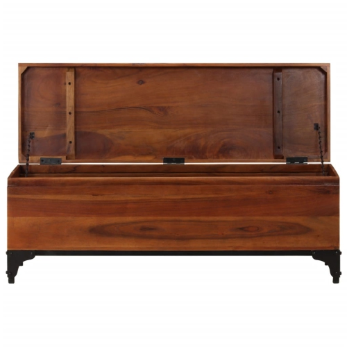 vidaXL Storage Trunk 43.3"x13.8"x16.1" Solid Acacia Wood