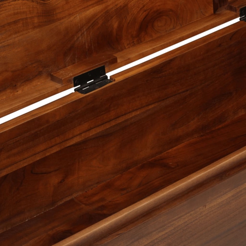 vidaXL Storage Trunk 43.3"x13.8"x16.1" Solid Acacia Wood