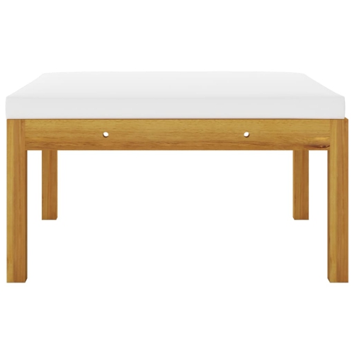 Ensemble patio 3 pièces avec coussins et bois d’acacia massif VidaXL