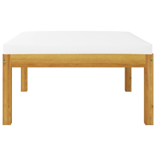 Ensemble patio 3 pièces avec coussins et bois d’acacia massif VidaXL