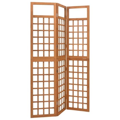 vidaXL 3-Panel Room Divider/Trellis Solid Fir Wood 47.6"x71.1"