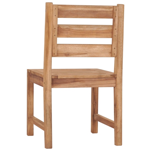 vidaXL Patio Chairs 2 pcs Solid Teak Wood