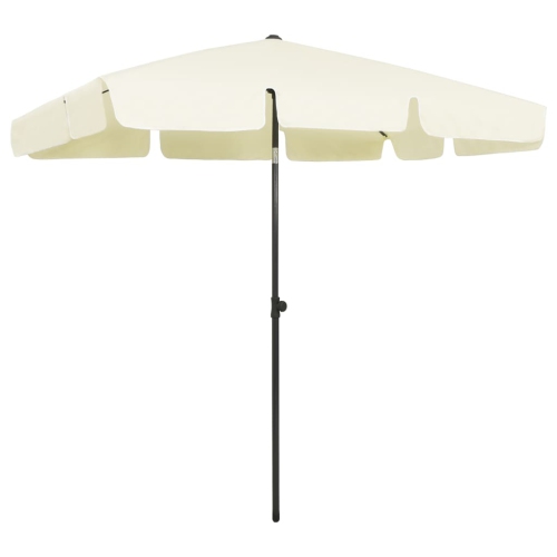 VIDAXL  Beach Umbrella Sand 78.7"x49.2" In Yellow