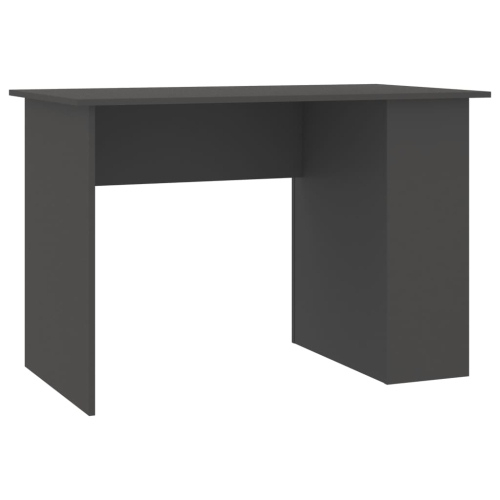 vidaXL Desk Gray 43.3"x23.6"x28.7" Chipboard