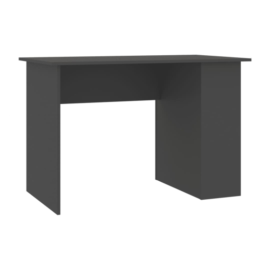 vidaXL Desk Gray 43.3"x23.6"x28.7" Chipboard