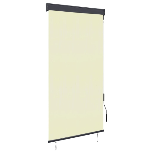 Store à rouleau pour l’extérieur vidaXL, crème, 31.5 x 98,4 po