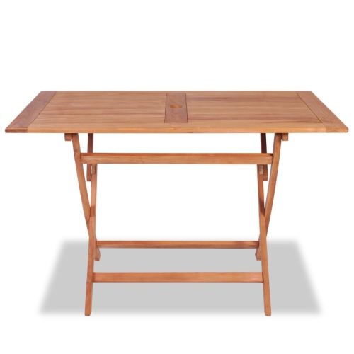 vidaXL Folding Patio Table 47.2"x27.6"x29.5" Solid Teak Wood