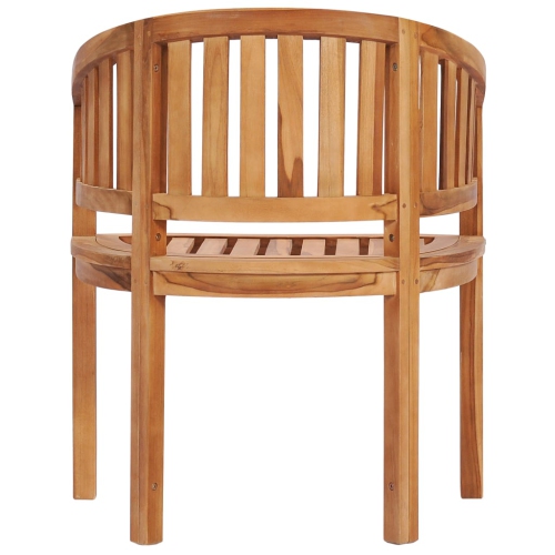 vidaXL Banana Chair Solid Teak Wood