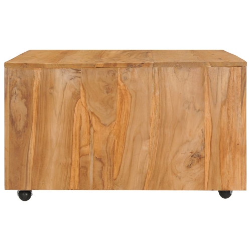 vidaXL Coffee Table 31.5"x31.5"x15.7" Solid Teak Wood