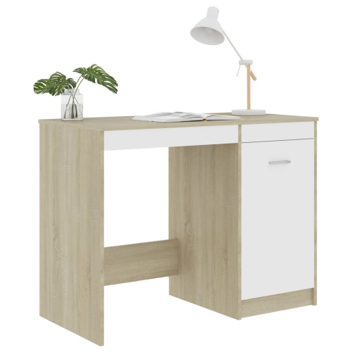 Bureau gris vidaXL de 39.4 x 19,7 x 29,9 po en carton gris