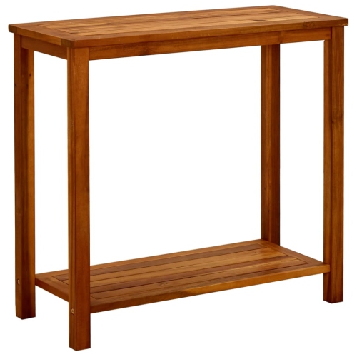 VIDAXL  Patio Console Table 31.4"x13.7"x29.5" Solid Acacia Wood