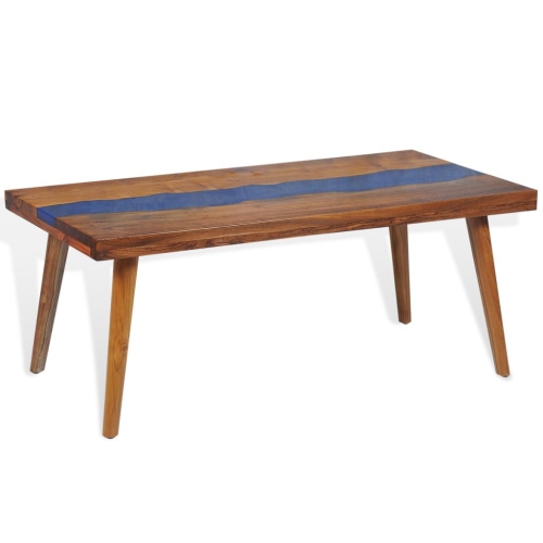 vidaXL Coffee Table Teak Resin 39.4"x19.7"x15.7"