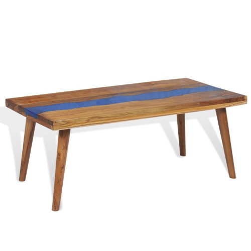vidaXL Coffee Table Teak Resin 39.4"x19.7"x15.7"
