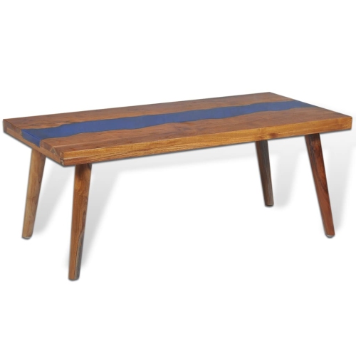 vidaXL Coffee Table Teak Resin 39.4"x19.7"x15.7"