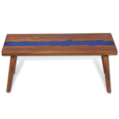 vidaXL Coffee Table Teak Resin 39.4"x19.7"x15.7"